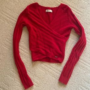 Hollister red sweater